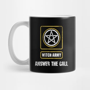 Answer the Call - Motherland Fort Salem Distressed Witch Army logo Mug